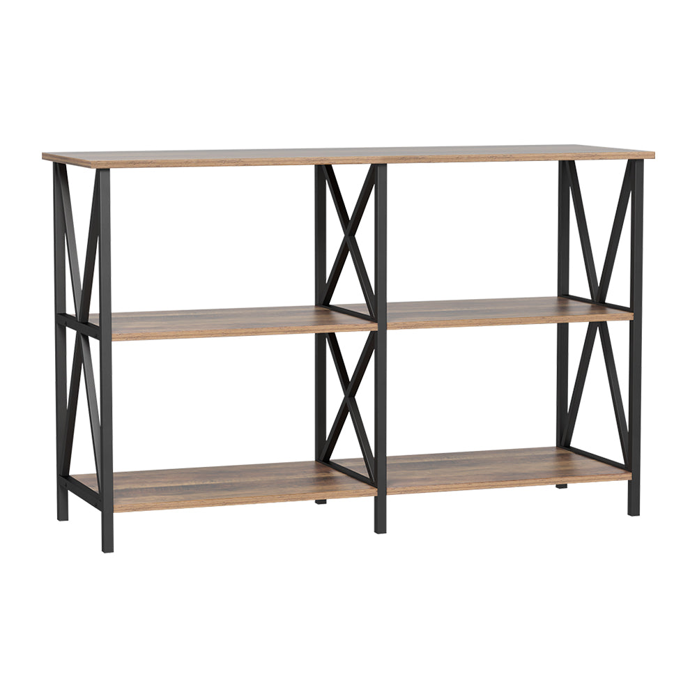 Xiah Console Table 120CM 3-tier - Walnut