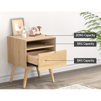 Gorr Bedside Table Drawers Nightstand
