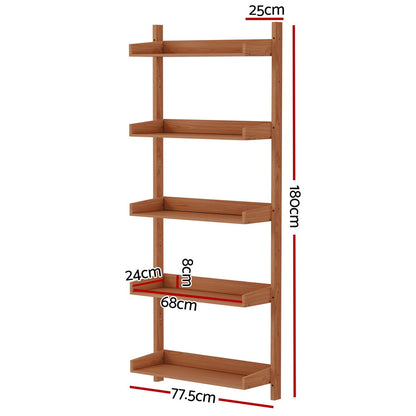 Capiz Bookshelf Floating Shelf - Oak