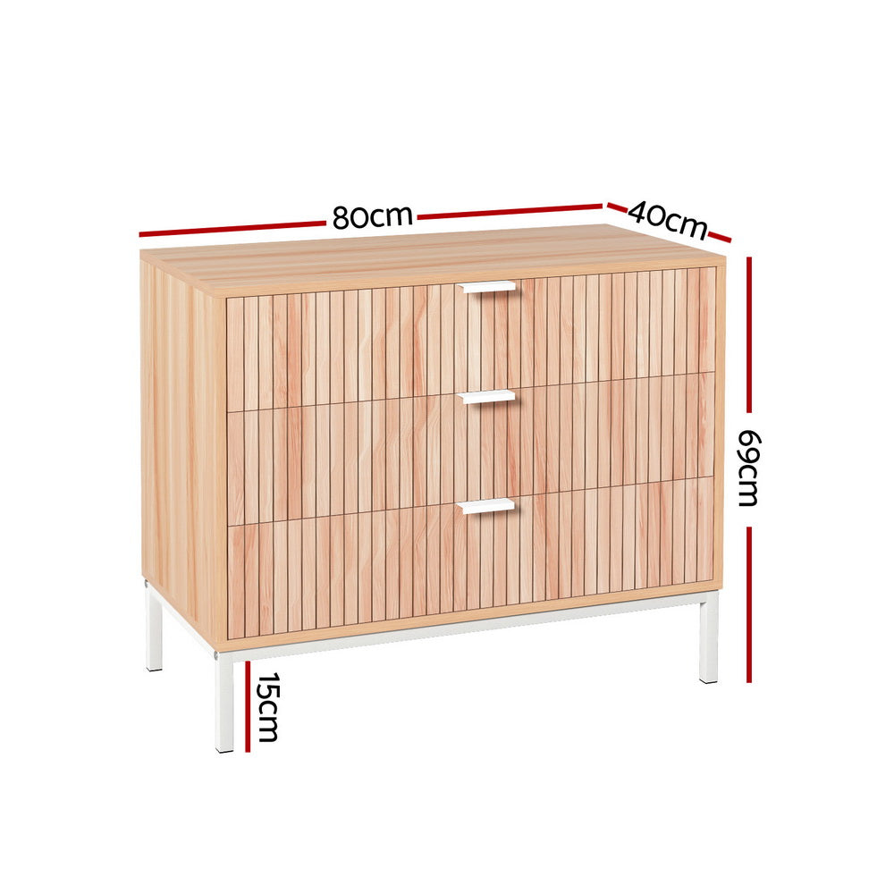 Lura 3 Chest of Drawers  - Pine