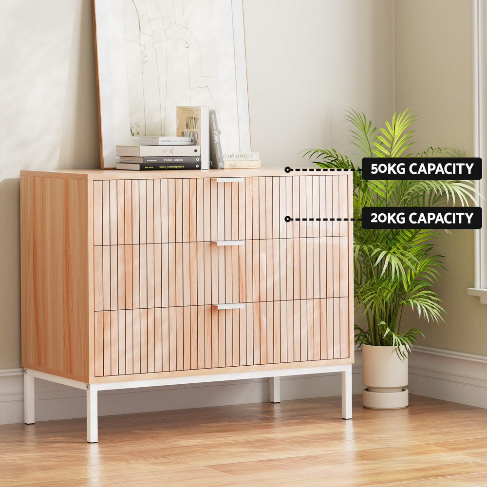 Lura 3 Chest of Drawers  - Pine