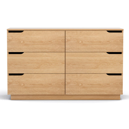 6 Chest of Drawers Dresser Table - Pine