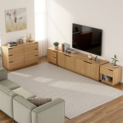 6 Chest of Drawers Dresser Table - Pine