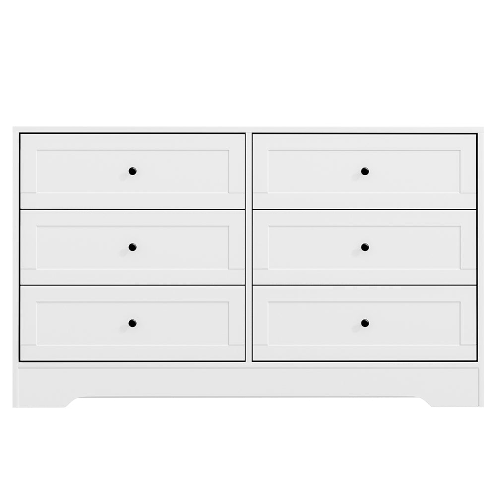 Leif 6 Chest of Drawers - White