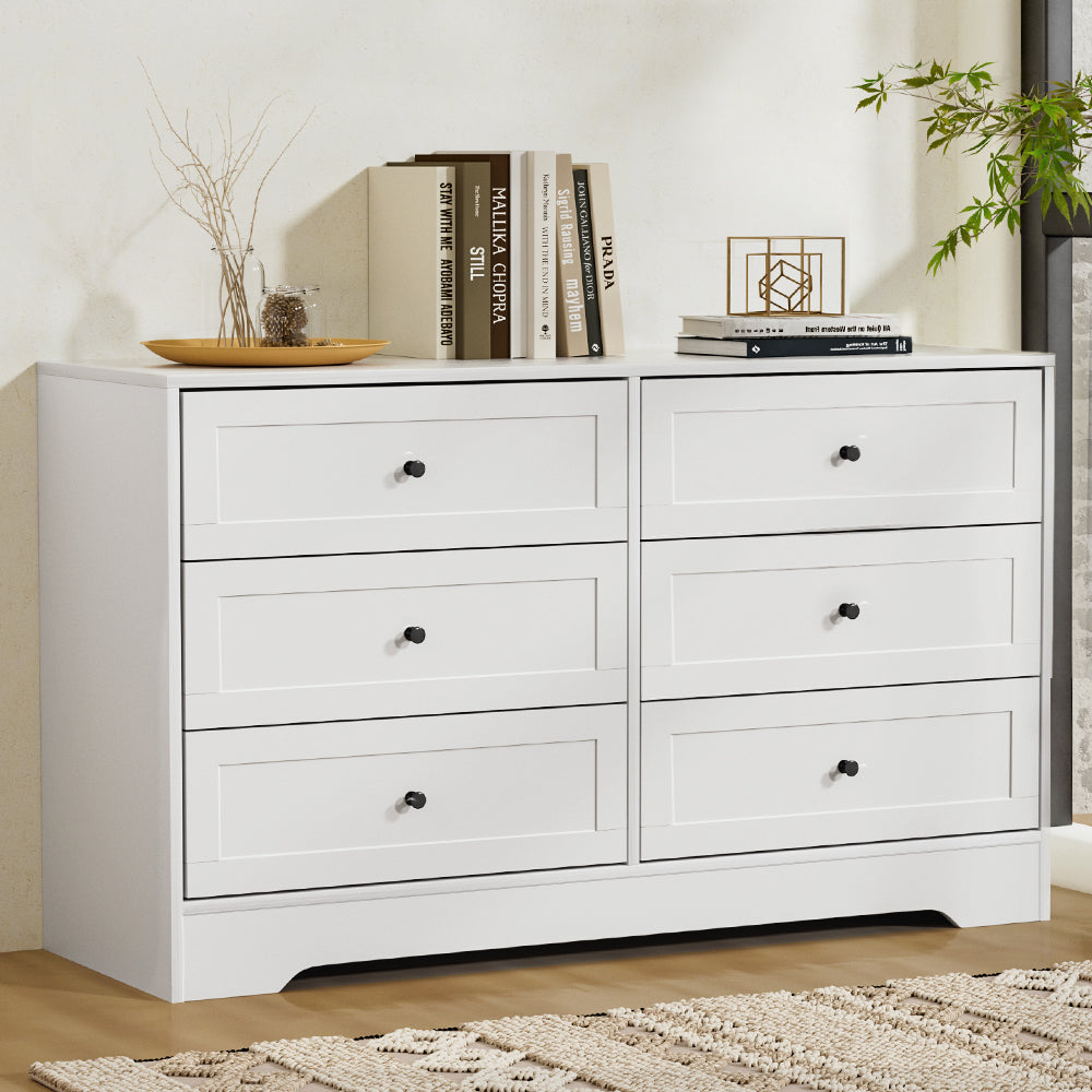 Leif 6 Chest of Drawers - White