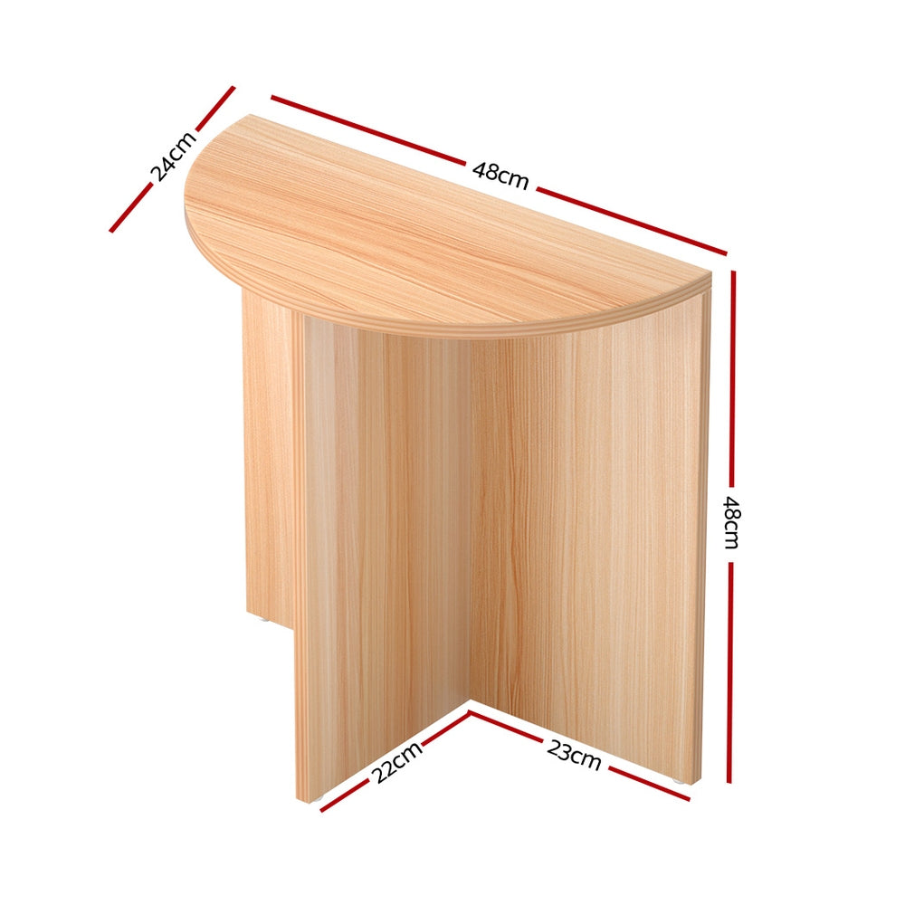 Elva Coffee Table Semi-circle 48CM - Pine