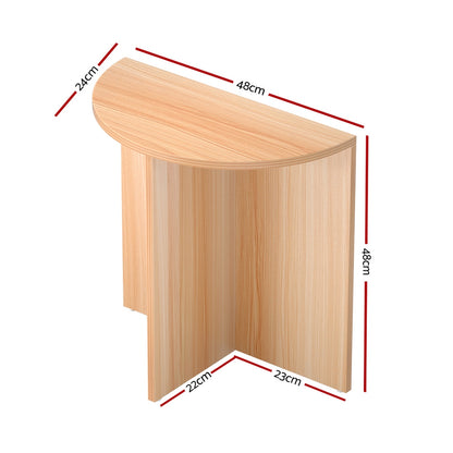 Elva Coffee Table Semi-circle 48CM - Pine