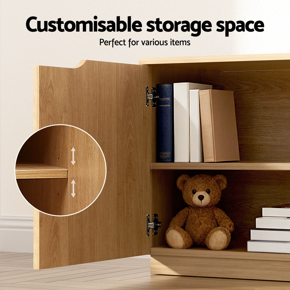 TV Unit Entertainment Unit Storage Cabinet 180cm - Pine