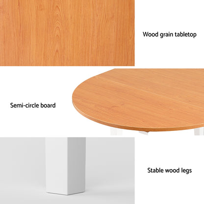 1.1M Dining Table Extendable - Pine & White