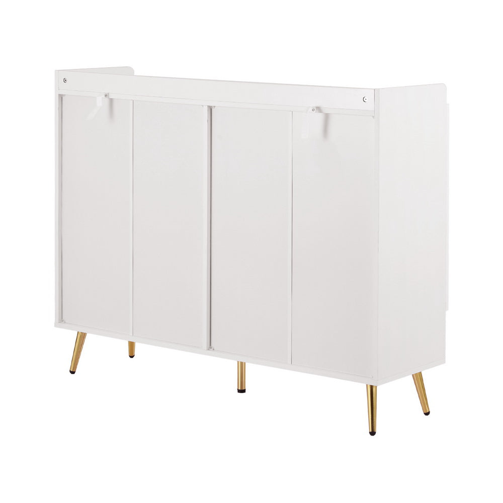 Shoe Rack Cabinet 5 Tiers 30 Pairs - White