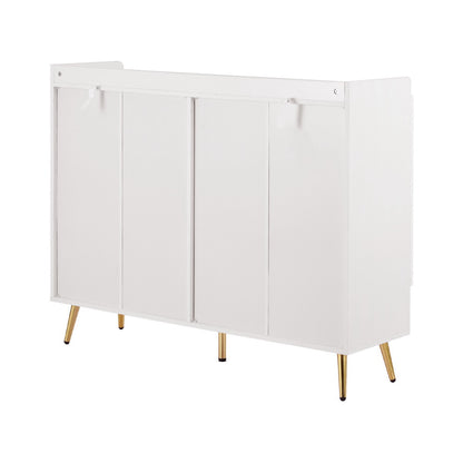 Shoe Rack Cabinet 5 Tiers 30 Pairs - White