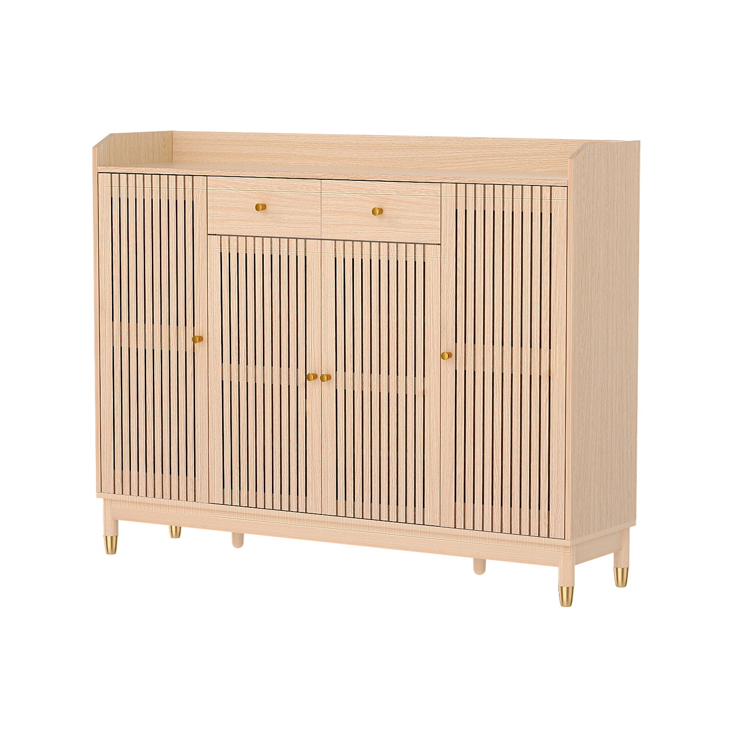 Shoe Rack Cabinet with Shelves 26 Pairs - Pine