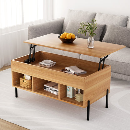 Lift-Top Coffee Table - Oak
