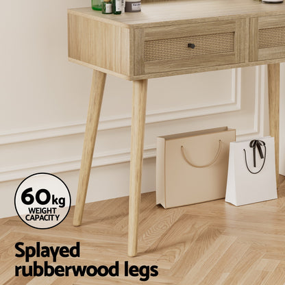 Frances Dressing Table Set Rattan