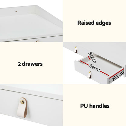 Daphne Dressing Table Floating LED - White