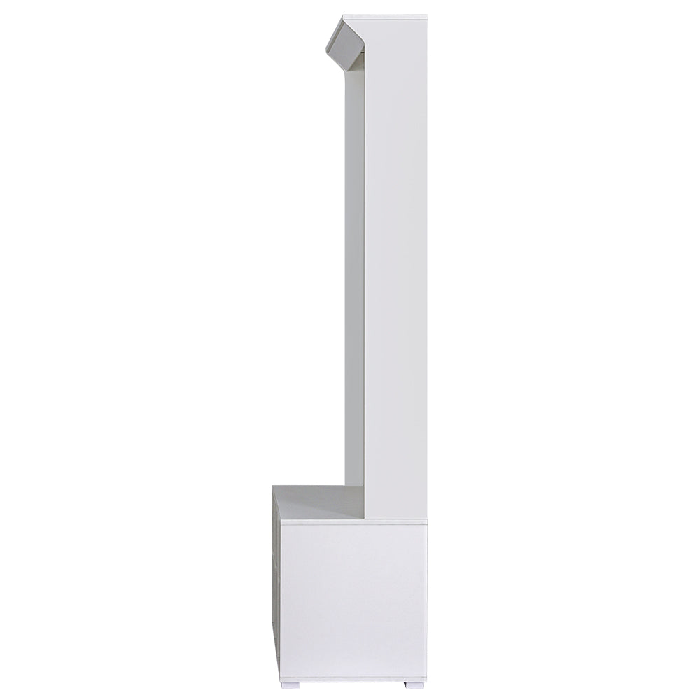 Max Shoe Rack Cabinet Hall Tree Coat Rack 180CM - White