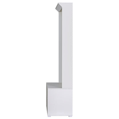 Max Shoe Rack Cabinet Hall Tree Coat Rack 180CM - White