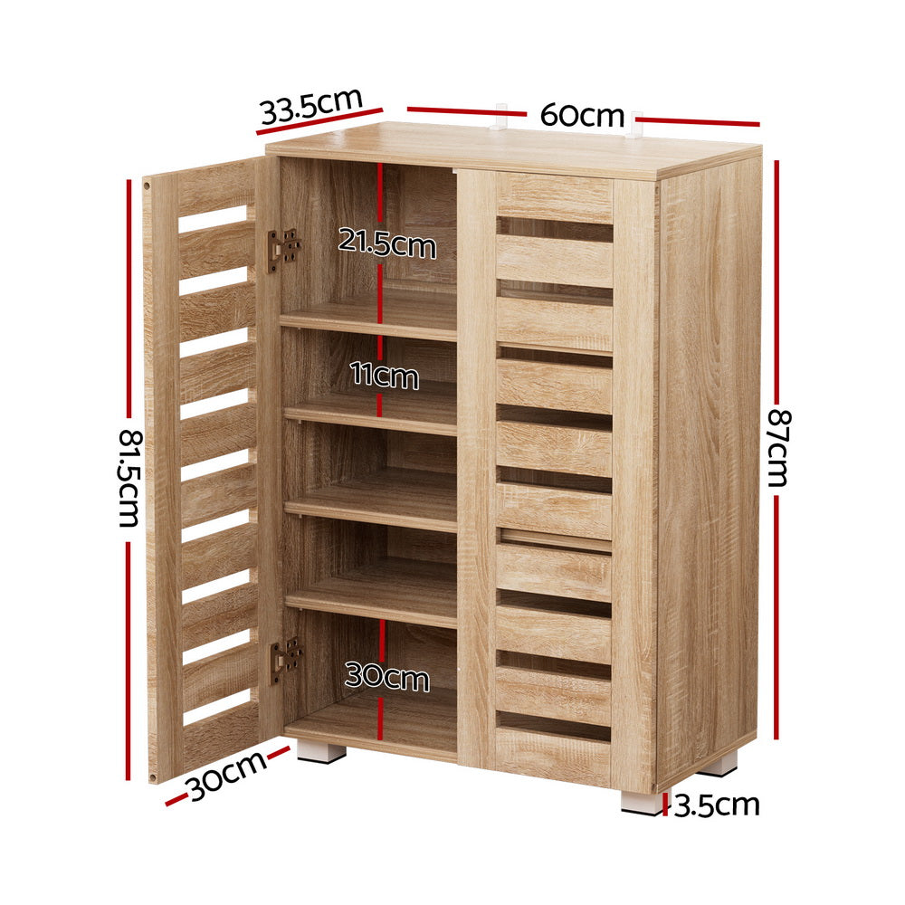 Alster Shoe Rack Cabinet 20 Pairs 5-tier - Wood