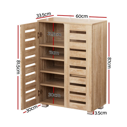 Alster Shoe Rack Cabinet 20 Pairs 5-tier - Wood