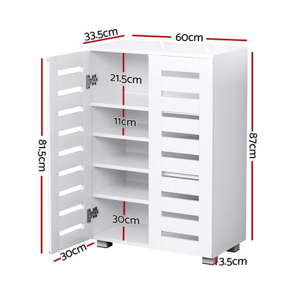 Alster Shoe Rack Storage Cabinet 20 Pairs 5-tier - White