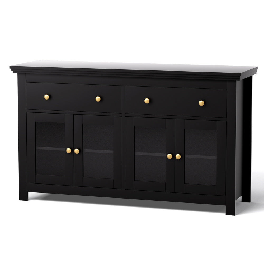 Buffet Sideboard Storage Cabinet - Black