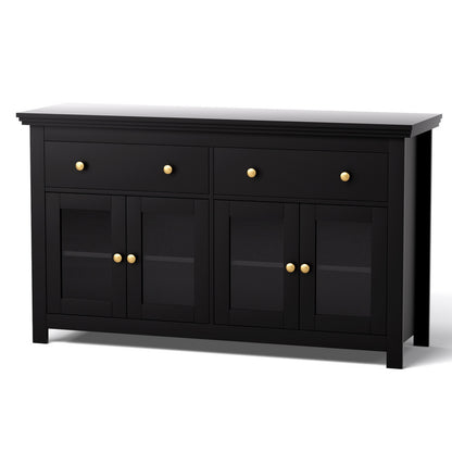 Buffet Sideboard Storage Cabinet - Black