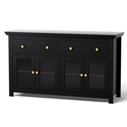 Buffet Sideboard Storage Cabinet - Black