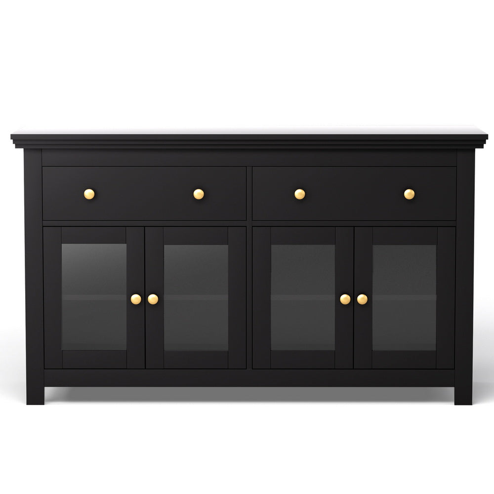 Buffet Sideboard Storage Cabinet - Black