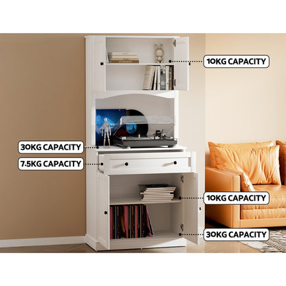 Beini Buffet Sideboard Cabinet - White