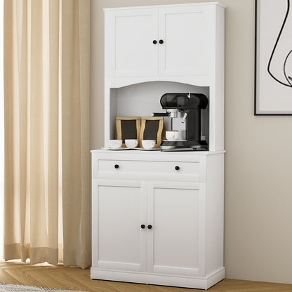 Beini Buffet Sideboard Cabinet - White