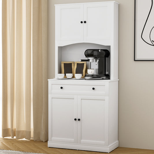 Beini Buffet Sideboard Cabinet - White