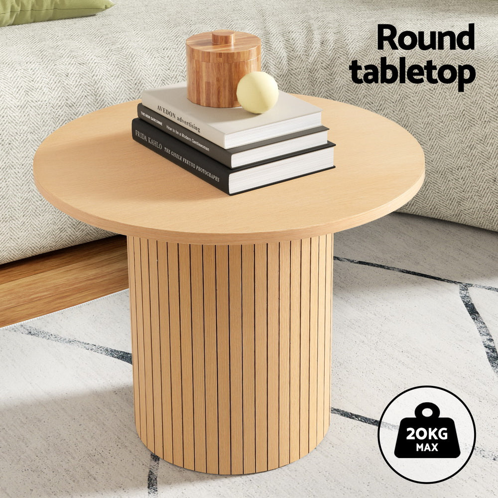 Round Fluted Coffee Table