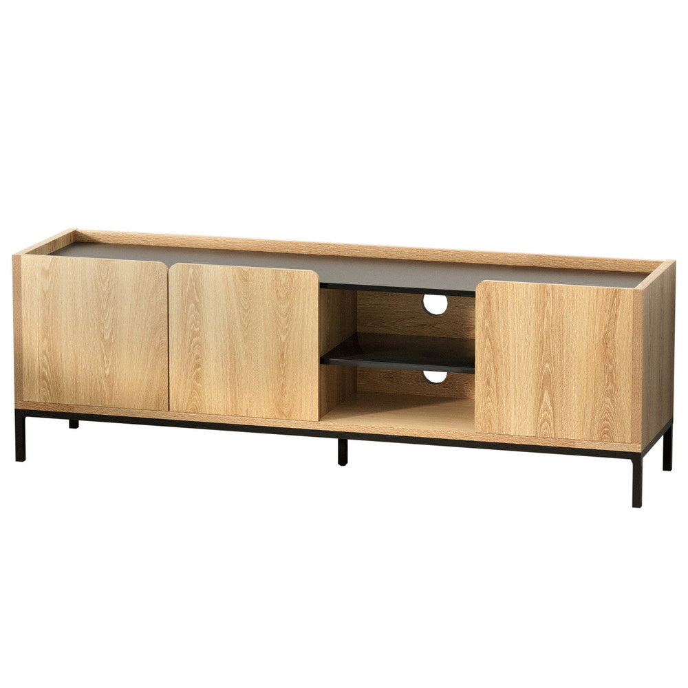TV Unit Entertainment Unit Storage Cabinet Shelf 160cm - Pine