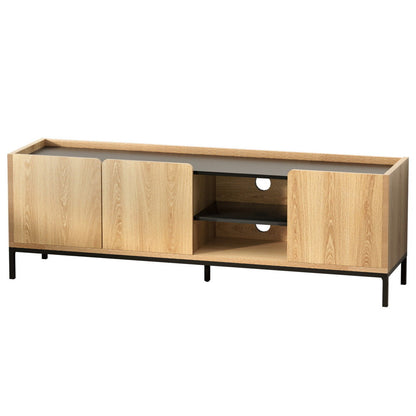 TV Unit Entertainment Unit Storage Cabinet Shelf 160cm - Pine