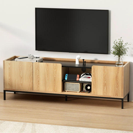 TV Unit Entertainment Unit Storage Cabinet Shelf 160cm - Pine