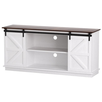 Rustic Barn Buffet Sideboard Storage - White