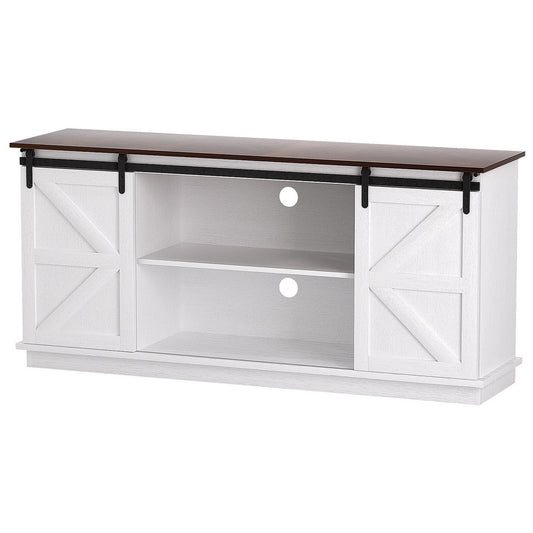 Rustic Barn Buffet Sideboard Storage - White