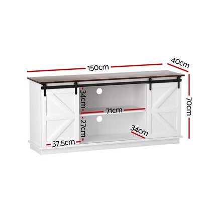 Rustic Barn Buffet Sideboard Storage - White