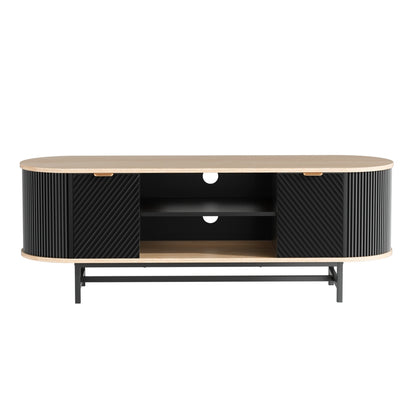 TV Unit Entertainment Unit - Black Pine