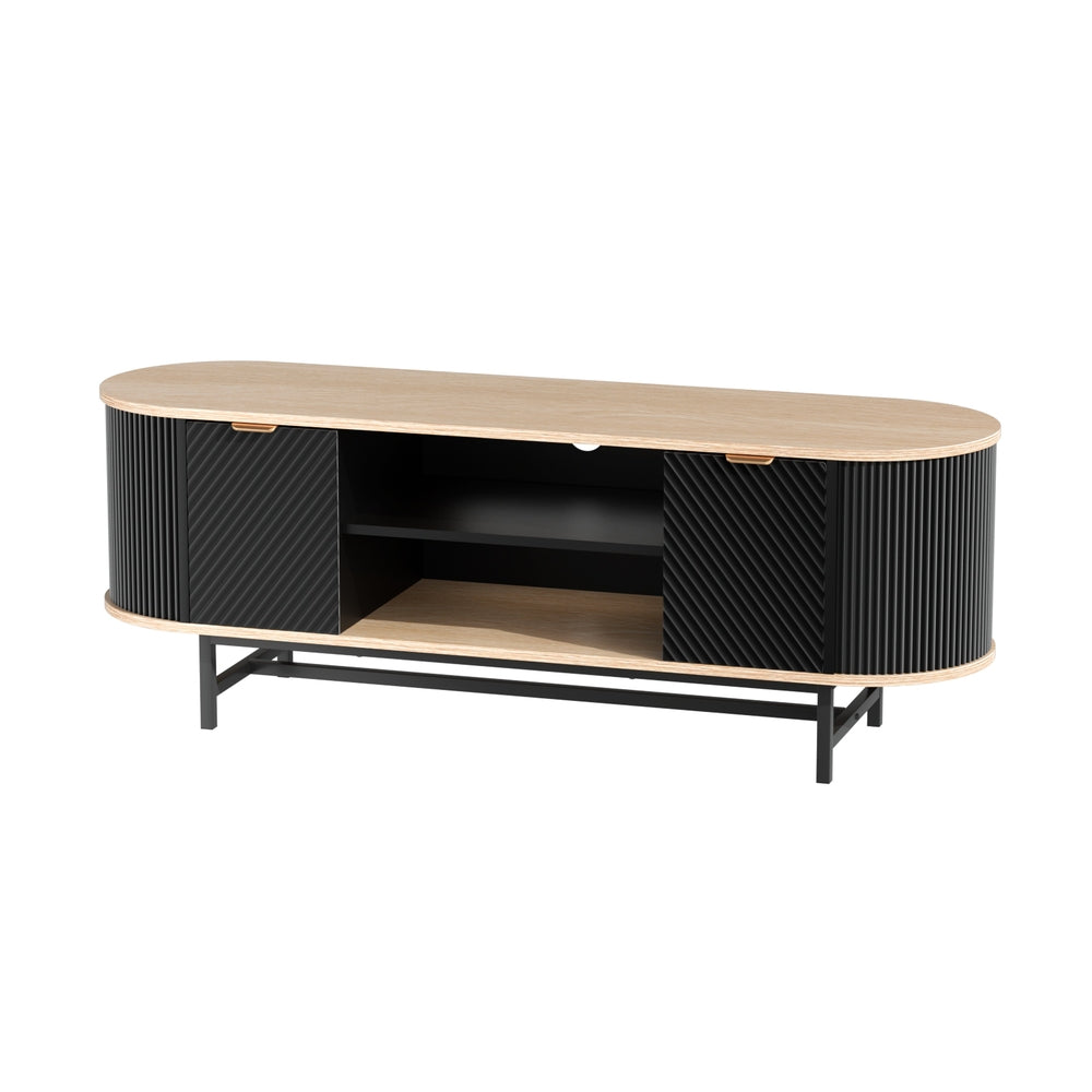 TV Unit Entertainment Unit - Black Pine