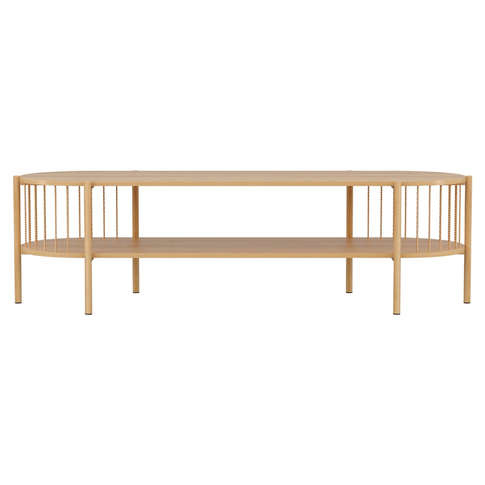 TV Unit Entertainment Unit Storage Shelf 148cm - Pine