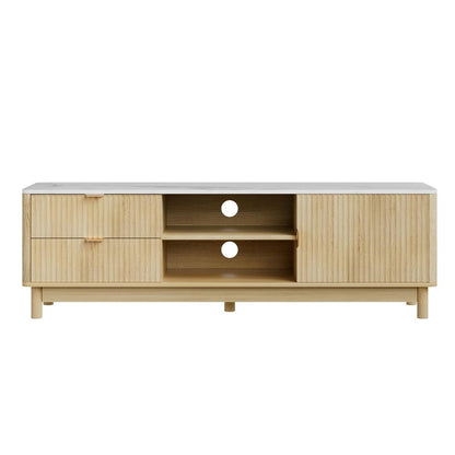TV Unit Entertainment Unit Storage Drawer Shelf 150cm - Pine