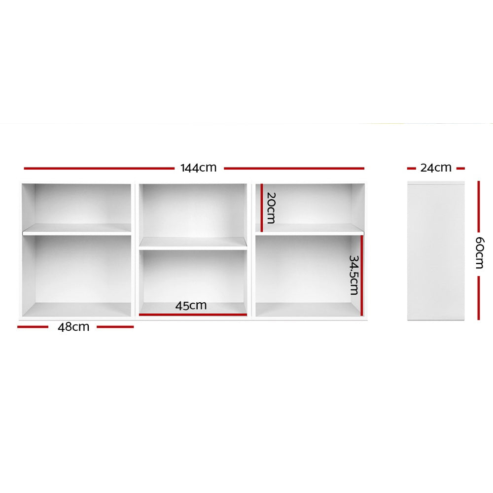 Vena Bookshelf Set of 3 - White