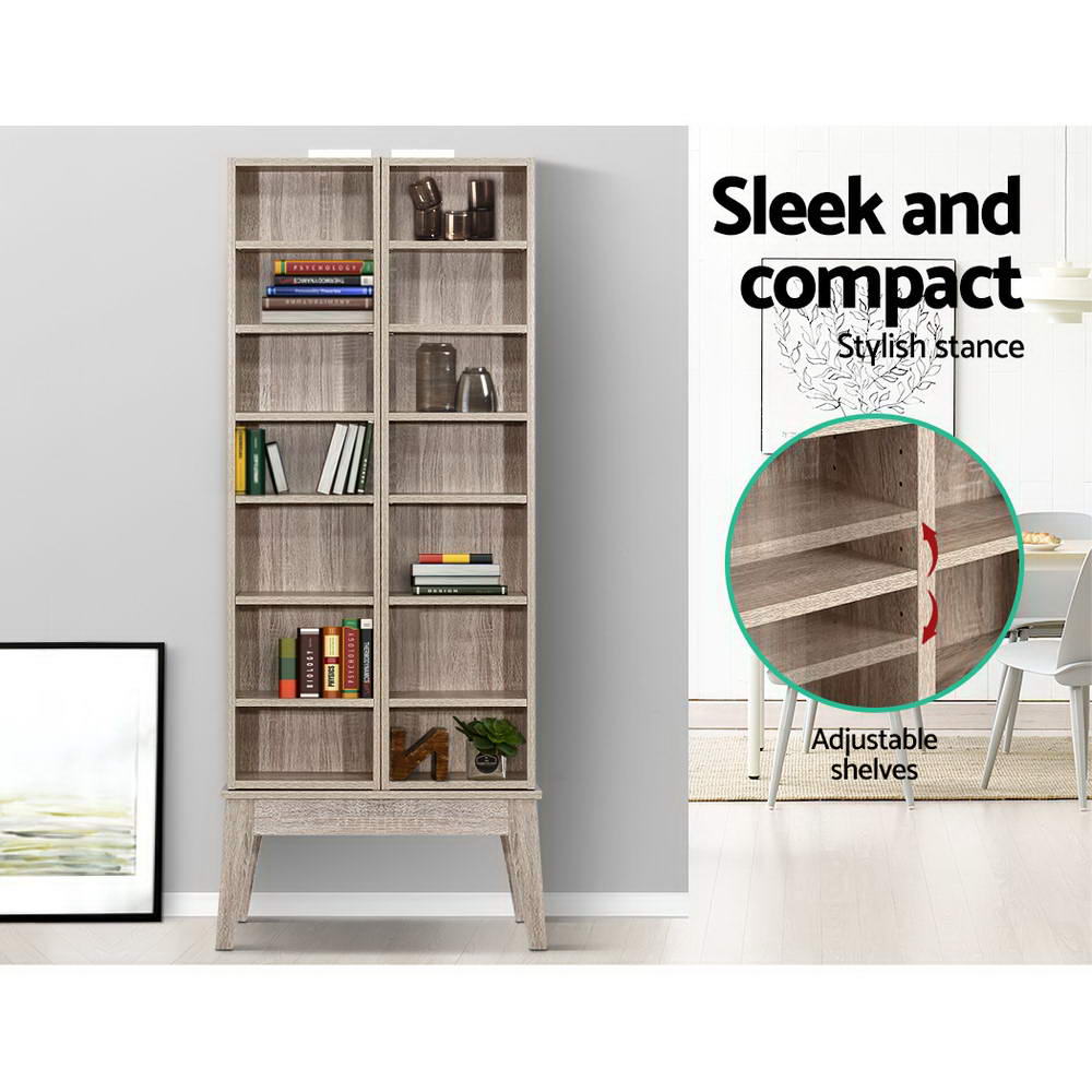 Berg Bookshelf Storage Rack - Oak