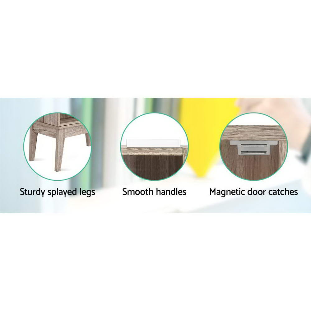 Berg Bookshelf Storage Rack - Oak