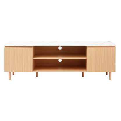 TV Cabinet Entertainment Unit Stand 180CM - Pine White