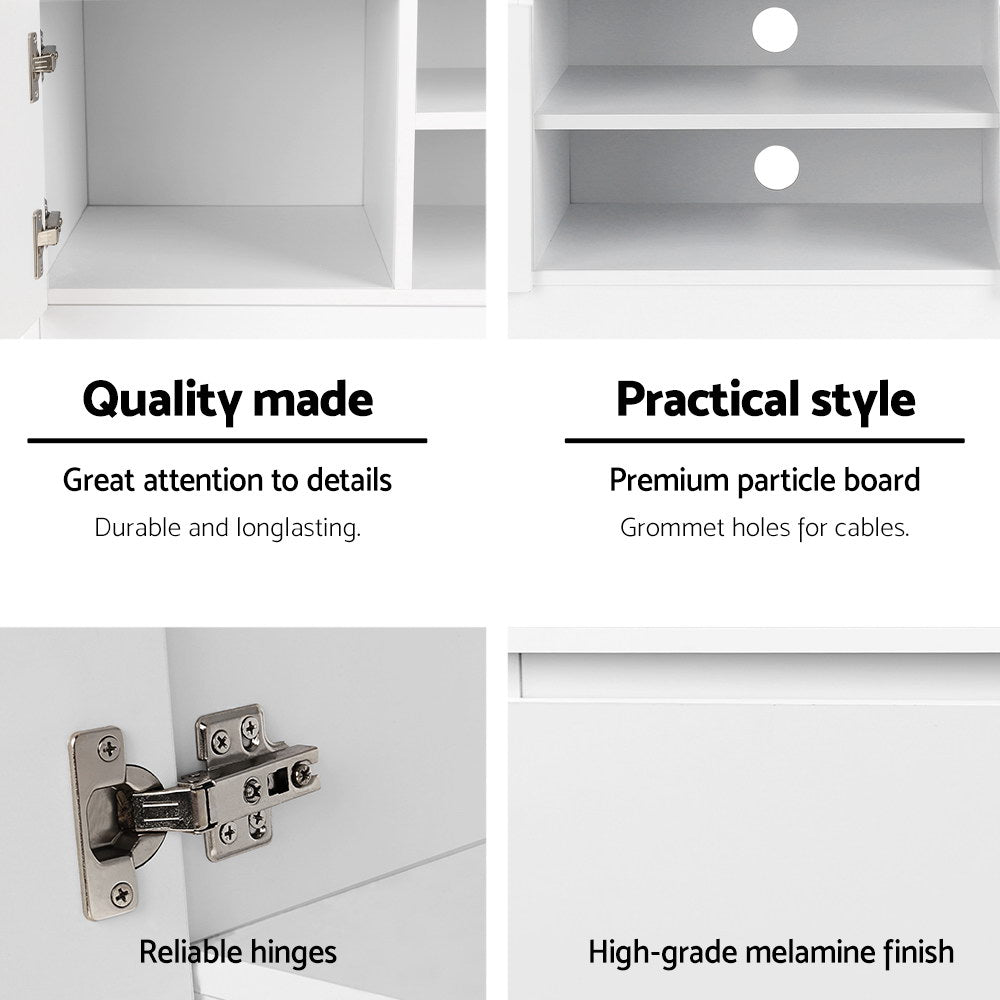 Anita TV Cabinet Entertainment Unit 120cm - White