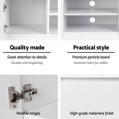 Anita TV Cabinet Entertainment Unit 120cm - White