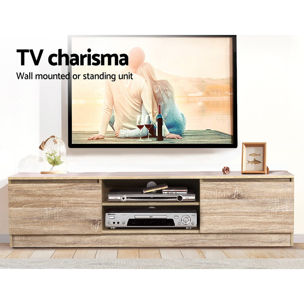 Charles TV Cabinet Entertainment Unit 160cm - Pine
