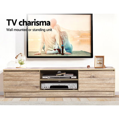 Charles TV Cabinet Entertainment Unit 160cm - Pine
